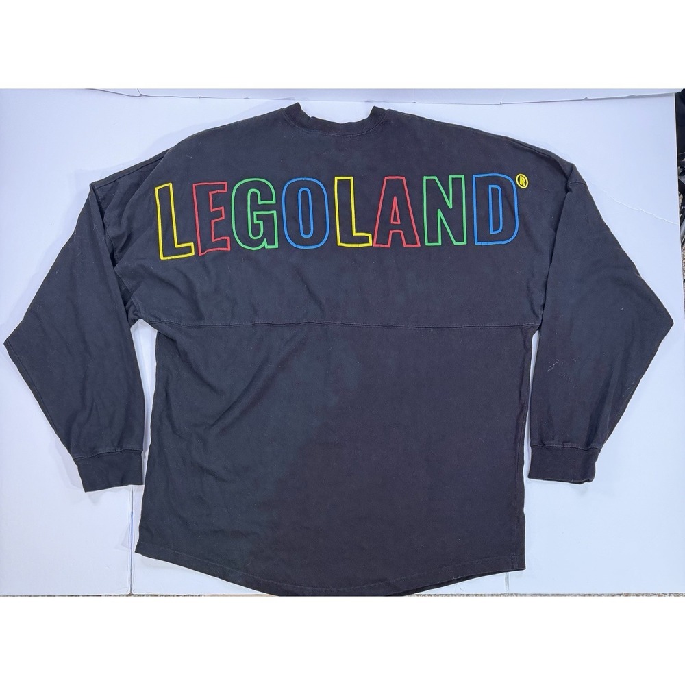 LEGOLAND Spell Out Sweatshirt XL Black Theme Park Crewneck